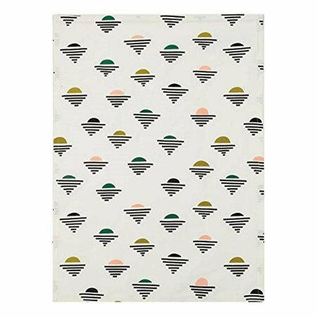 TARIFA 18 x 25 in. Berbera Design Kitchen Towel, White, 4PK TA3689134